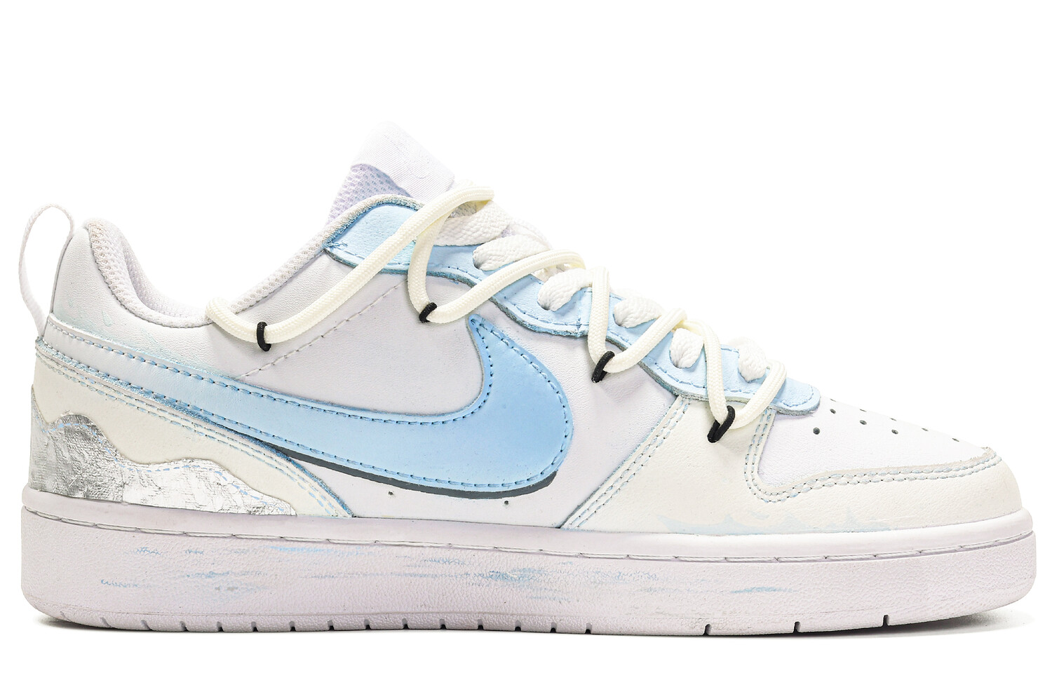 

Кроссовки Nike Court Borough Skateboarding Shoes Women's Low-top Beige, бежевый