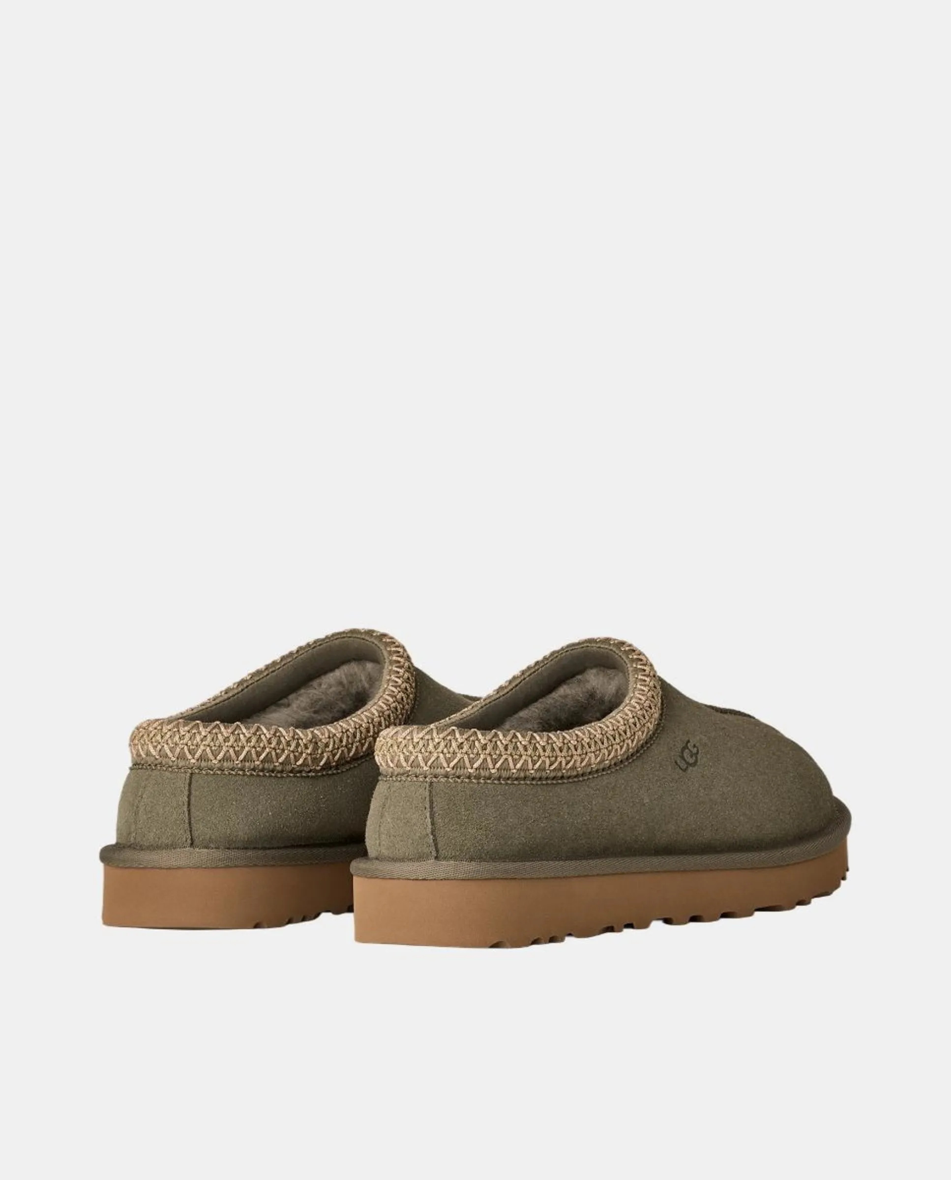 Женский сабо TASMAN II из кожи с меховой подкладкой Ugg, зеленый — фото 4