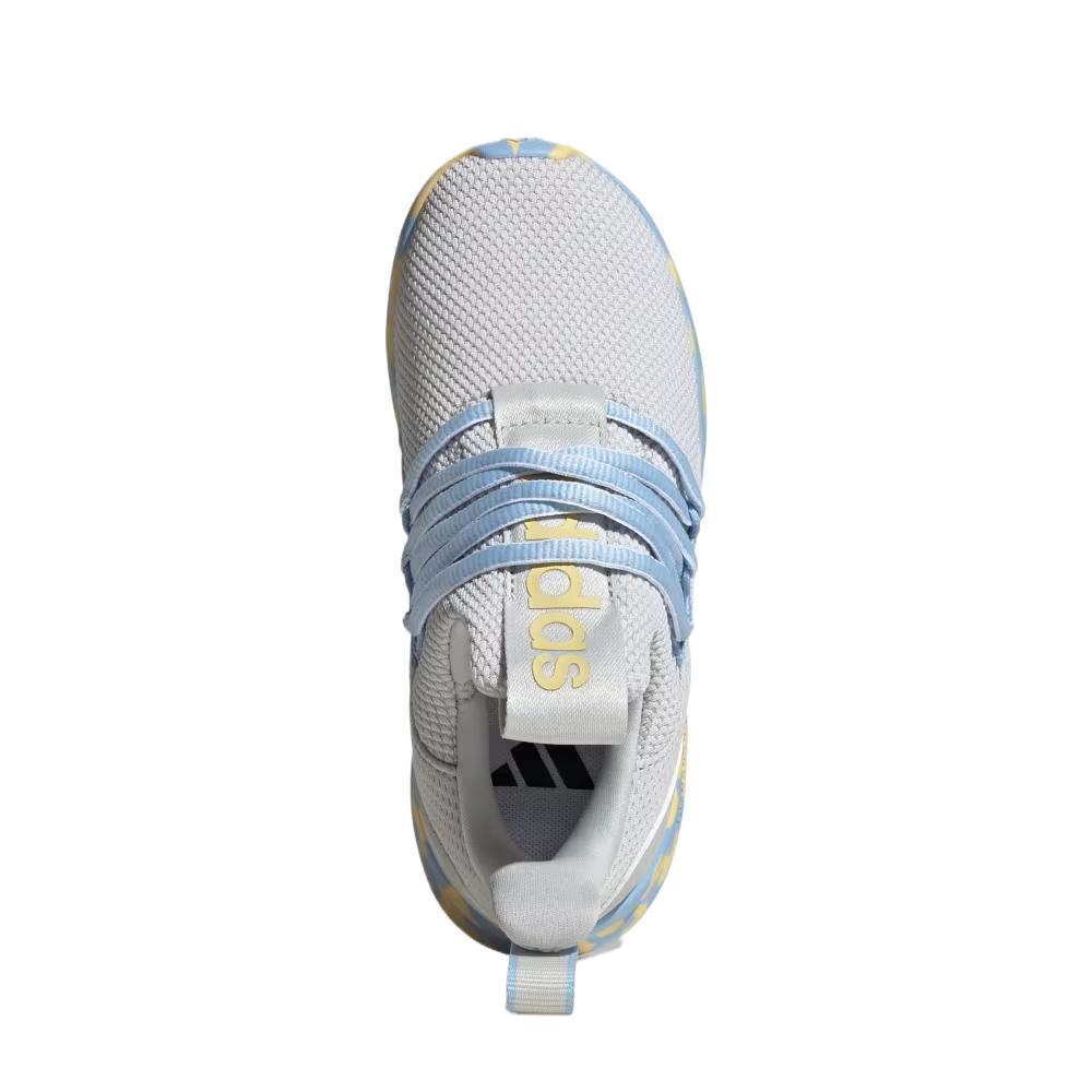 Детские кроссовки LITE RACER ADAPT 7.0 Low Top для повседневной носки Adidas, серый/оранжевый/синий — фото 3
