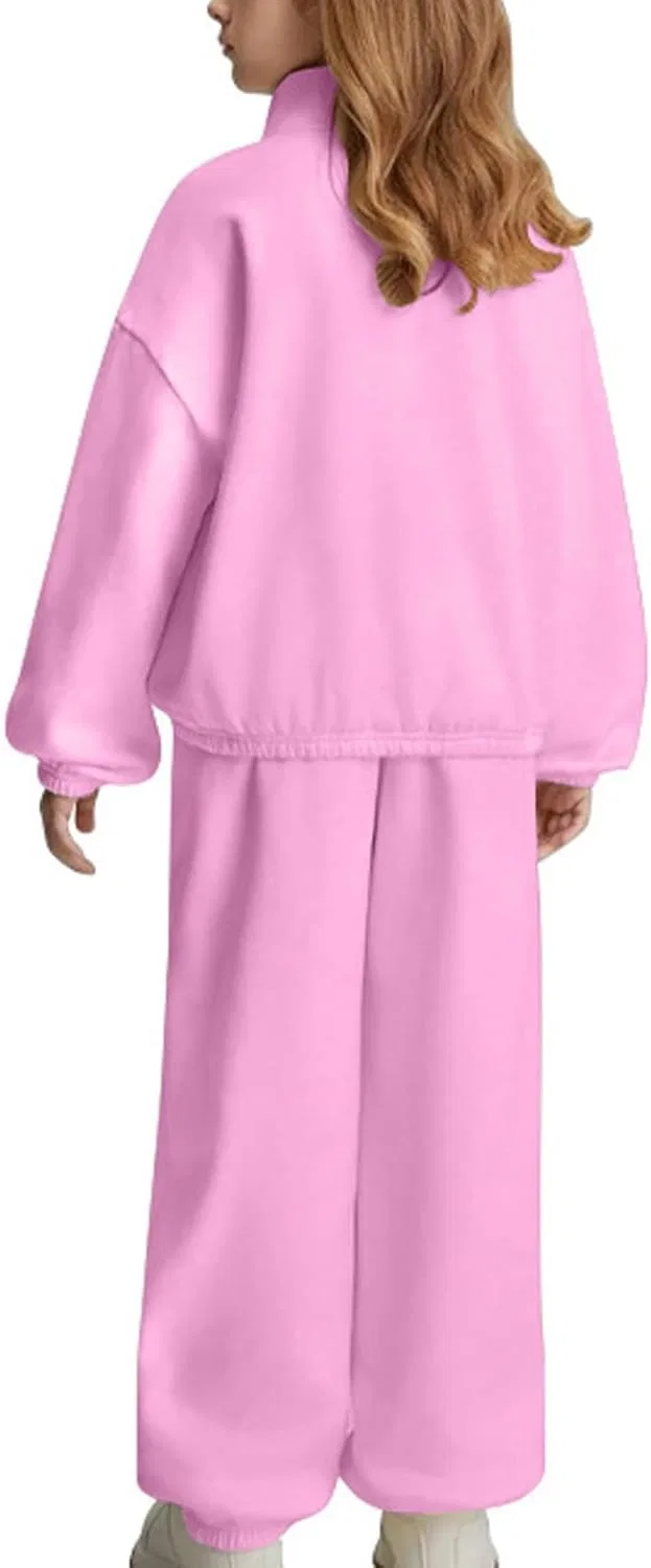 Детский спортивный костюм флисовый, Generic, 2 предмета, Pink — фото 2