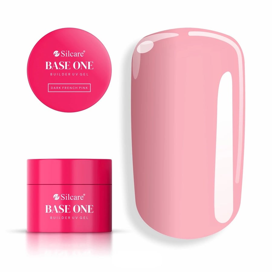 

Gel Base One Dark French Pink 15 г Самовыравнивающийся гель для наращивания ногтей Silcare
