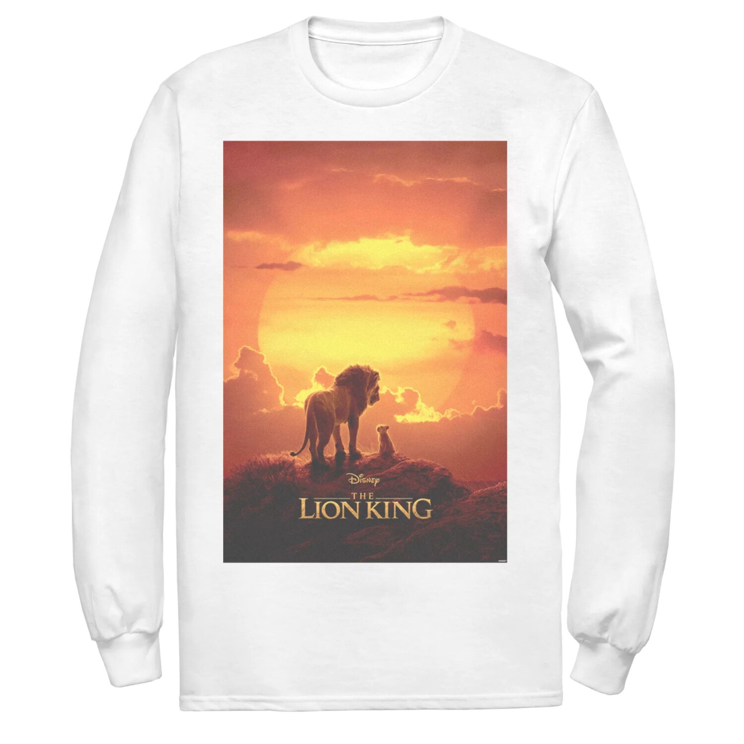 

Мужская футболка с длинными рукавами и рисунком Disney's The Lion King
