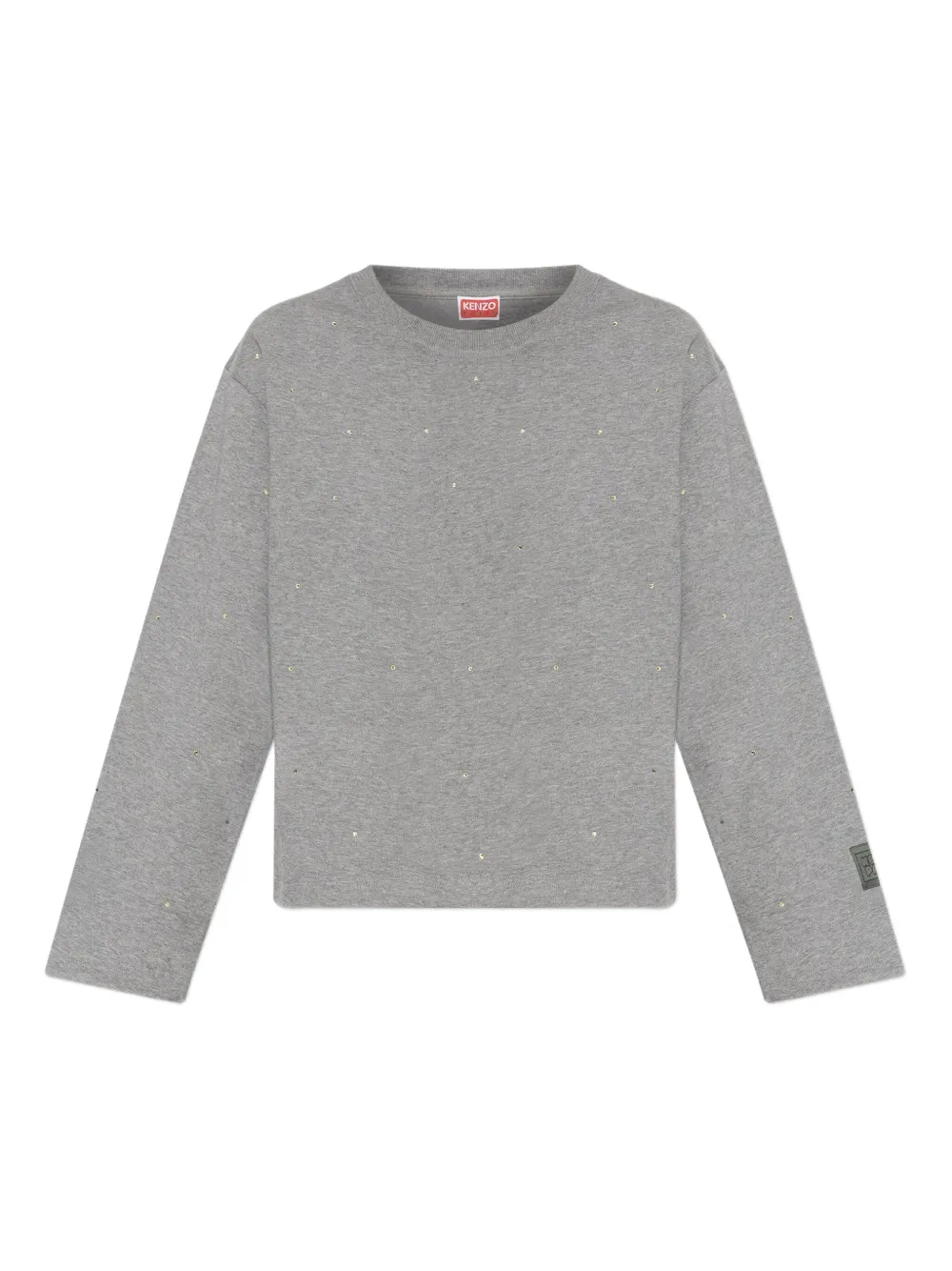 

Толстовка, украшенная кристаллами KENZO, серый