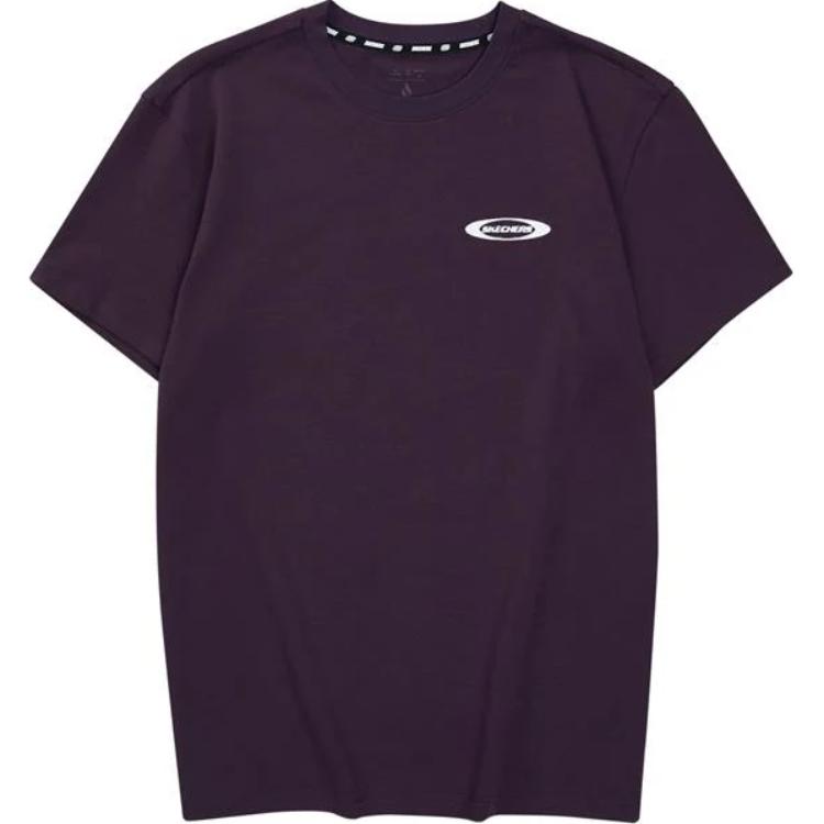 

Футболка мужская, цвет сливовой фуксии Skechers, Plum Purple Red/02JB