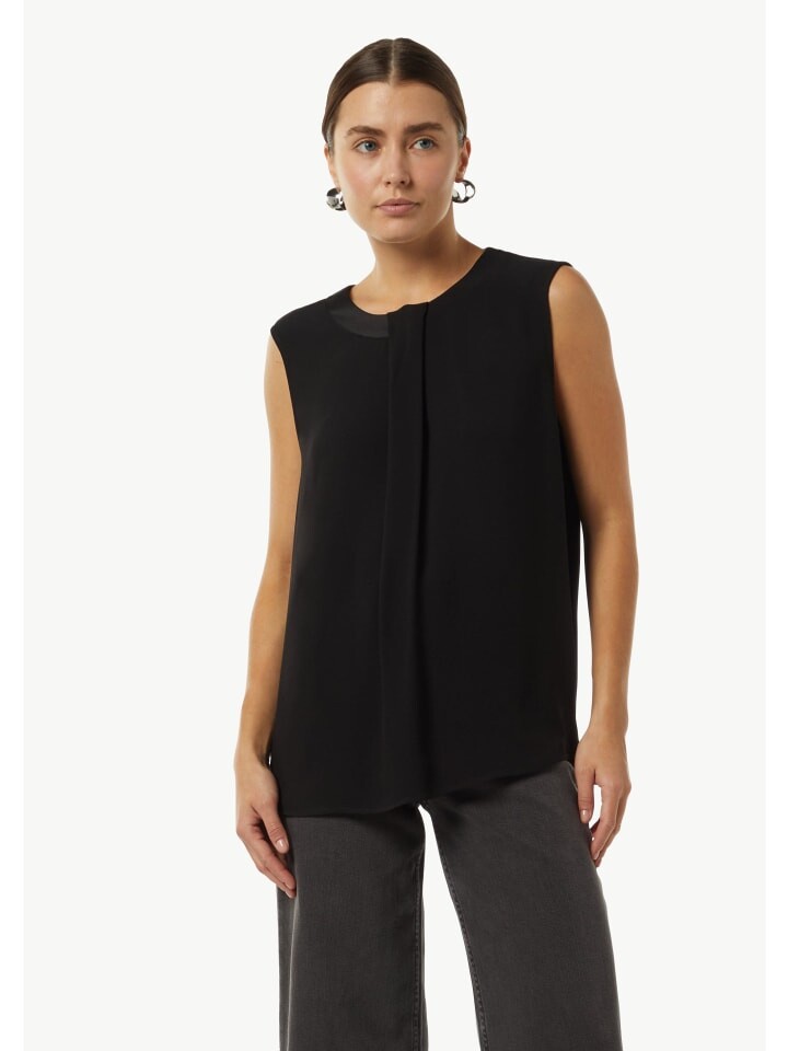 

Блуза comma Bluse ärmellos, черный