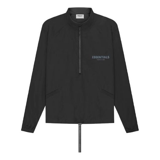

Куртка Fear of God Essentials SS21 Half Zip Track Jacket Stretch Limo, черный