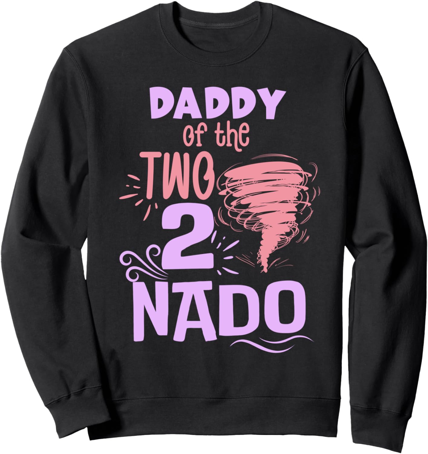 

Папа Торнадо, 2-й день рождения, толстовка Twonado на 2-й день рождения Family Look Tornado Bday Decorations Gifts, черный