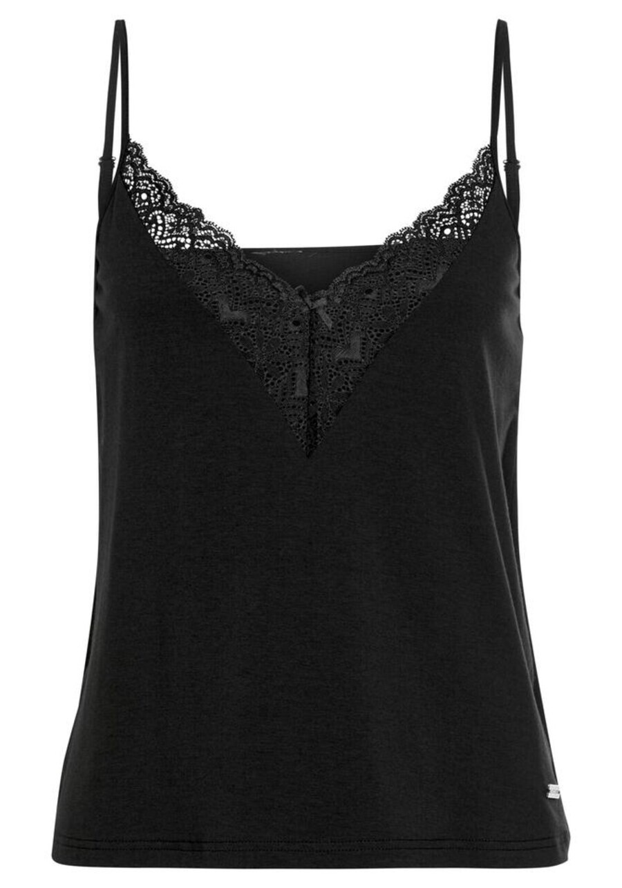 

Пижамный топ LASCANA Pajama Shirt Anemone, черный