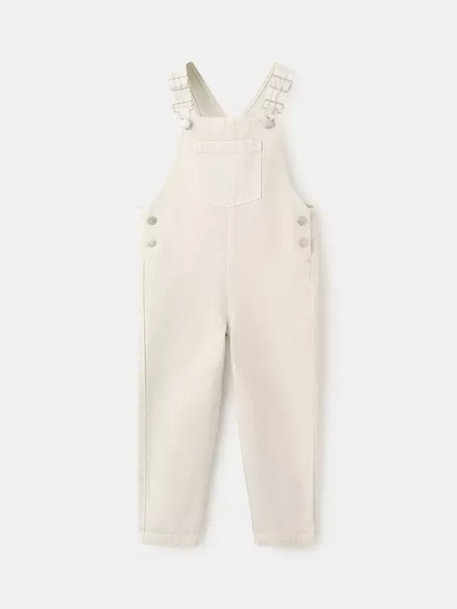 Детский джинсовый комбинезон, кремовый Mango