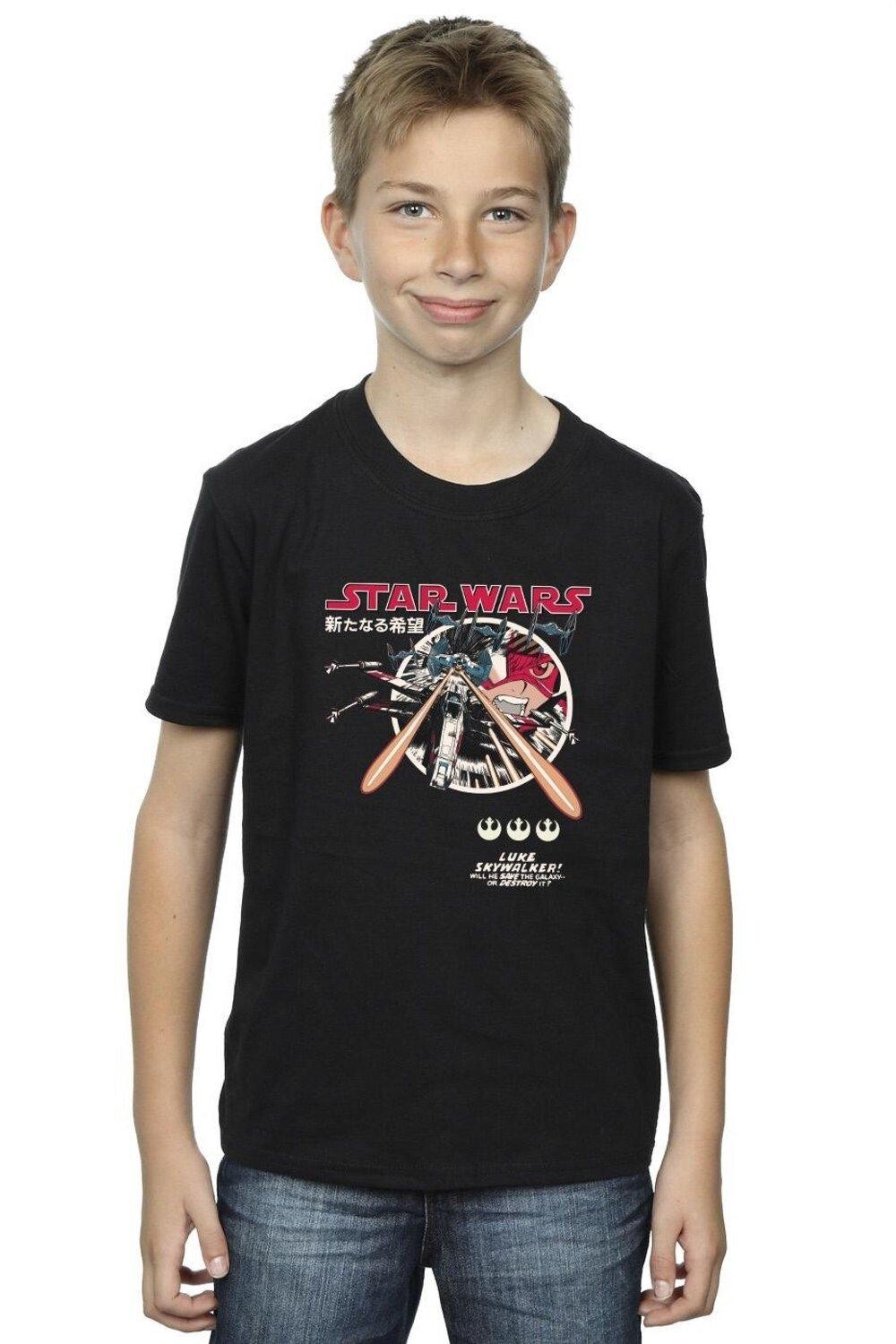 

Классическая футболка Люк Манга Star Wars, черный