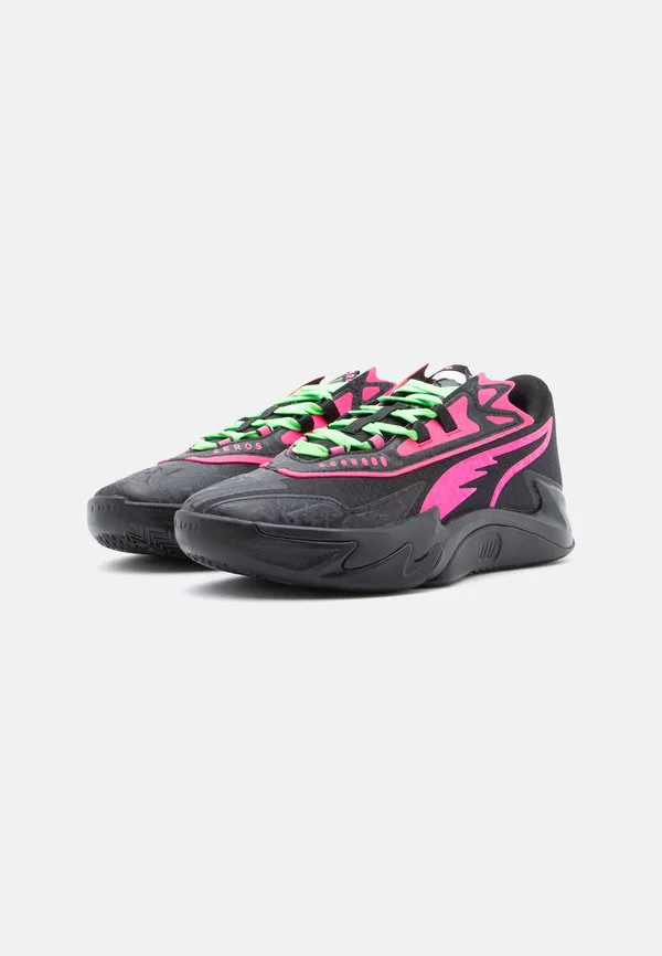 Баскетбольные кроссовки scoot zero's ii Puma, Black/Fluro Pink Pes — фото 2