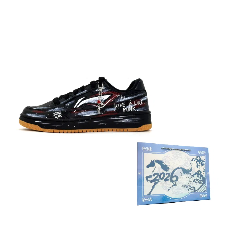 Скейтбордические кроссовки Li-Ning Tianji Punk Love черные