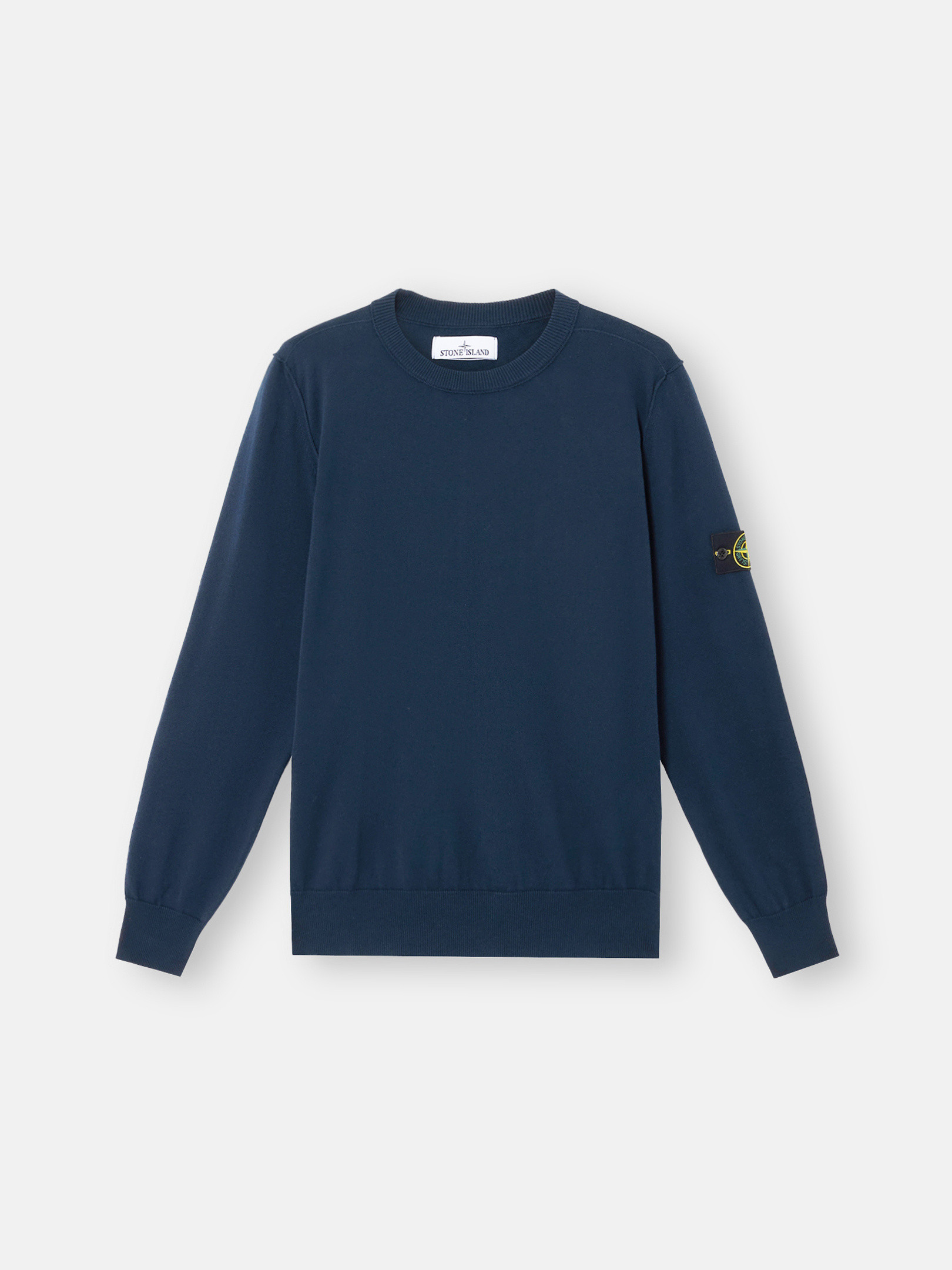 

Свитер с круглым вырезом и небольшим валиком Stone Island 5100053 SOFT ORGANIC COTTON, Navy Blue