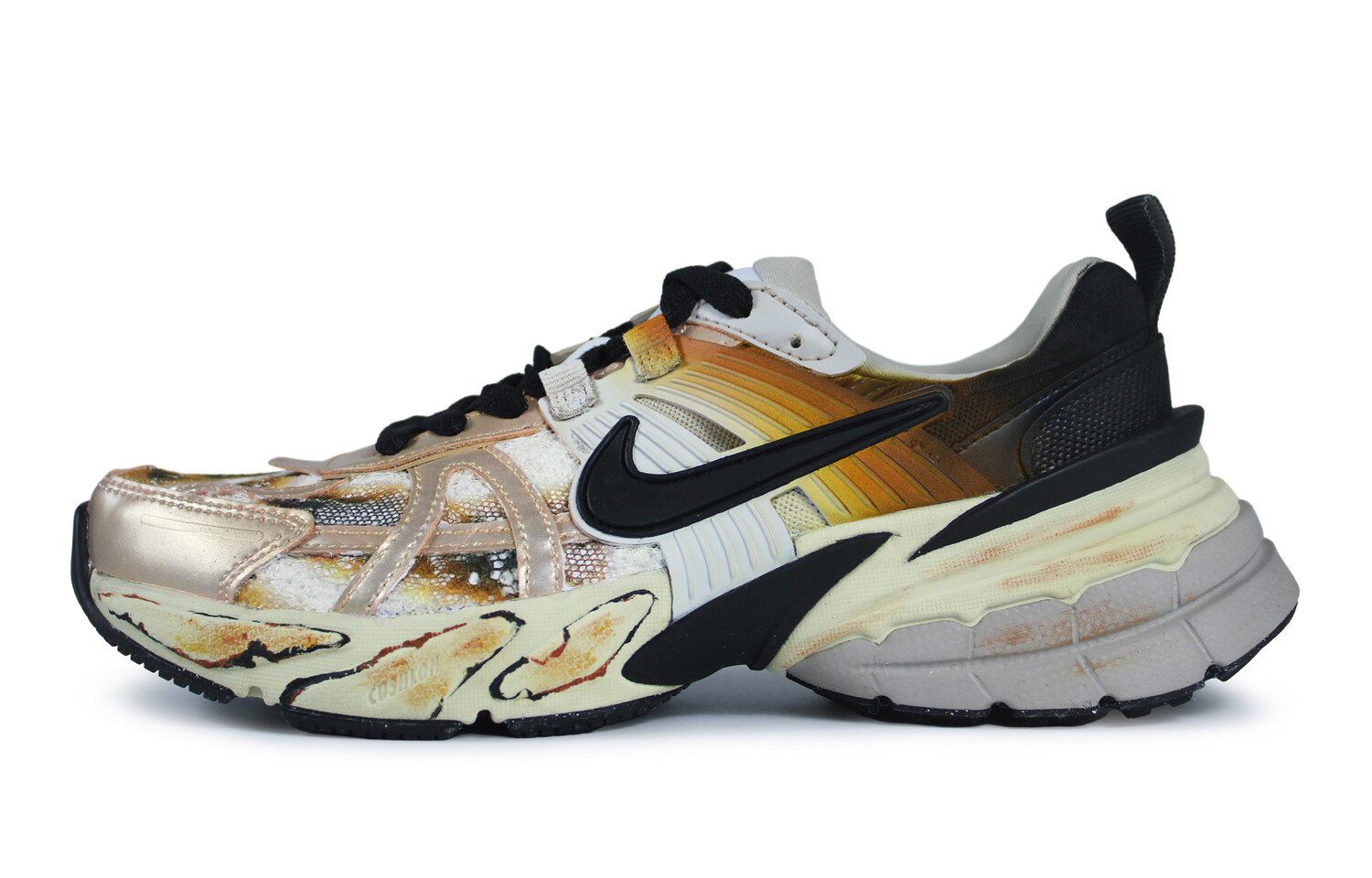 

Кроссовки для бега V2K Run женские с низким верхом бежево-коричневые Nike