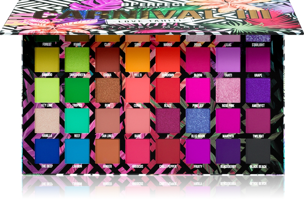 

Палитра теней для век Carnival III Love Tahiti Bperfect, 64 гр