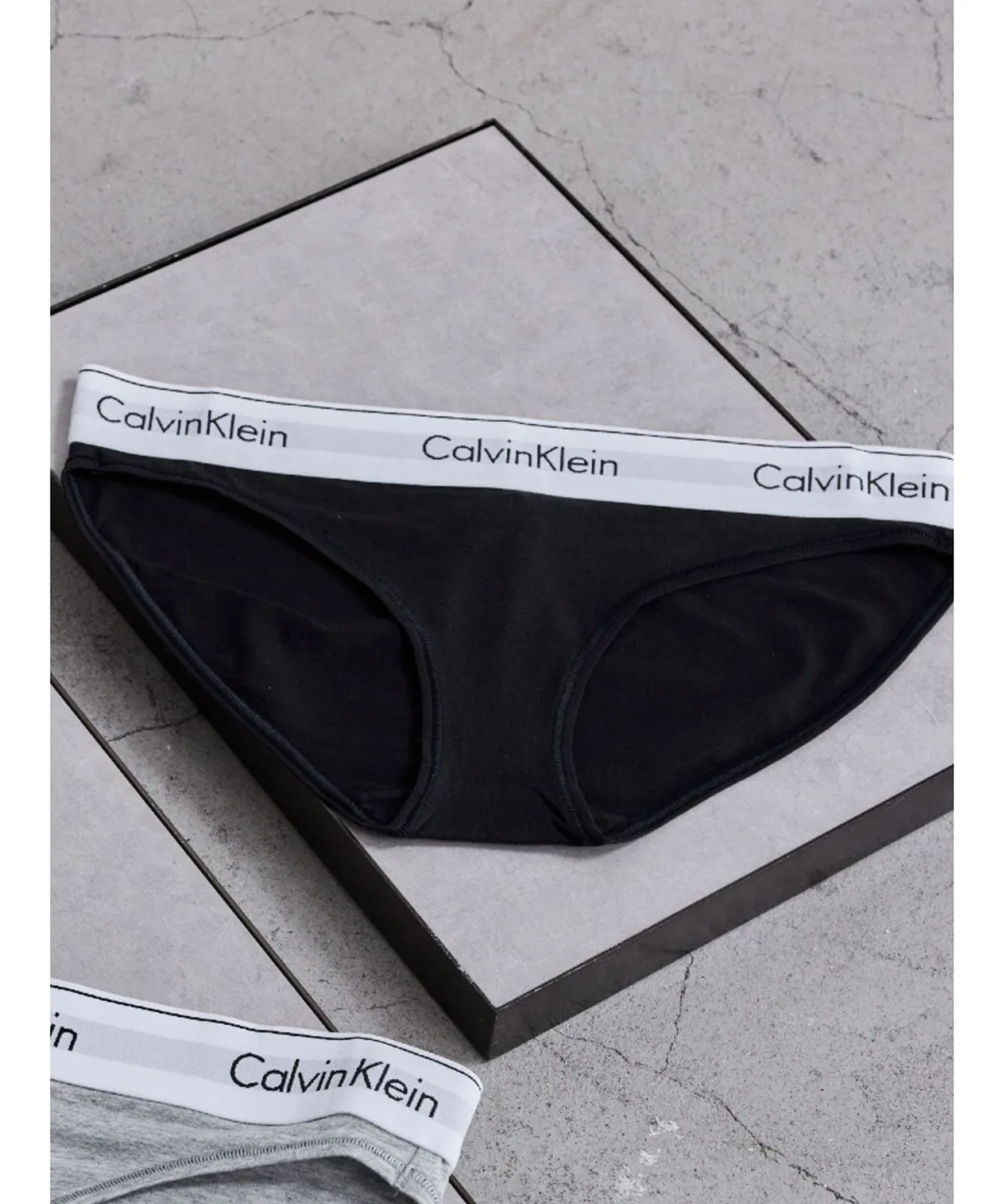 Бикини Calvin Klein, хлопок, черный
