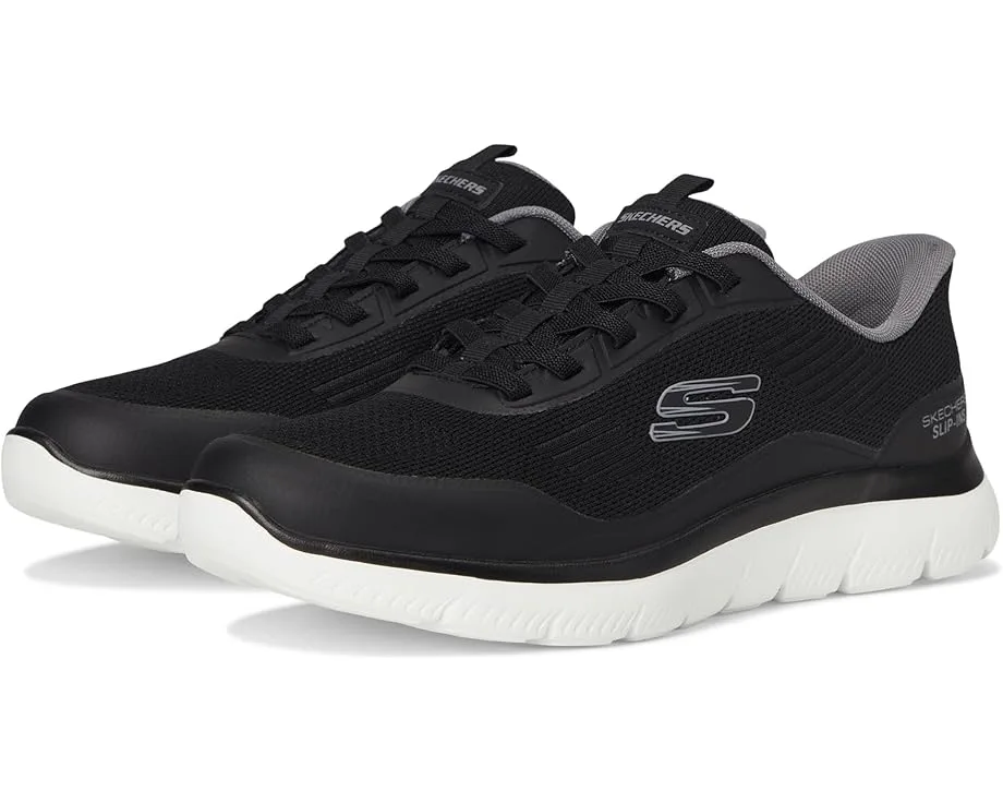 Кроссовки SKECHERS Summits Leyter Hands Free Slip-in, Black/White
