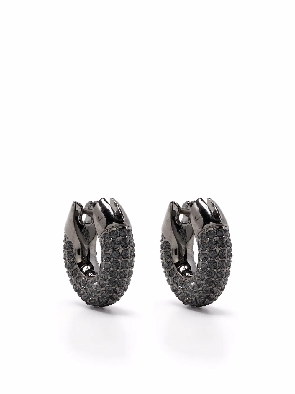 

Серьги-кольца Dextera Swarovski, черный