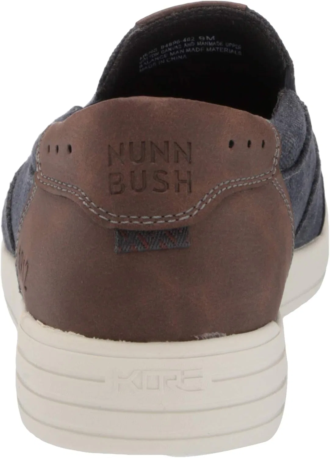 Мужские слипоны Nunn Bush Kore City Walk Canvas Moc Toe, Darkblue — фото 3