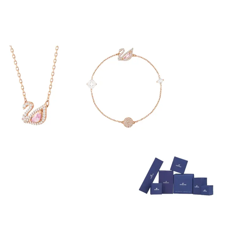 

Фальшивый кристалл камень ожерелье+браслет женский Swarovski