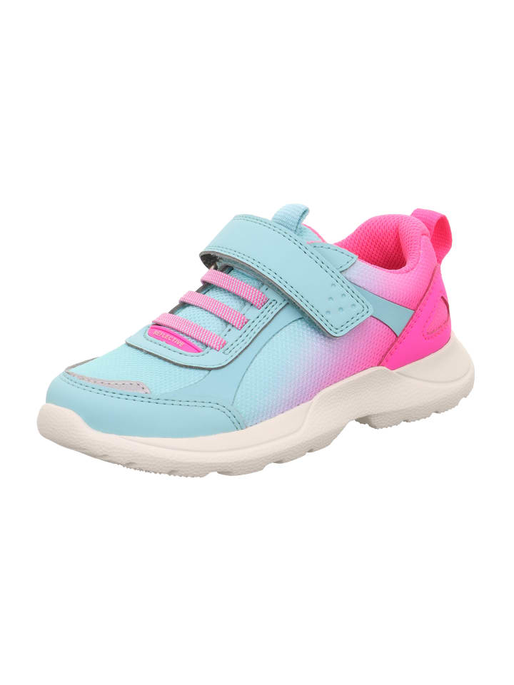 

Кроссовки на шнуровке superfit, цвет hellgrün/pink