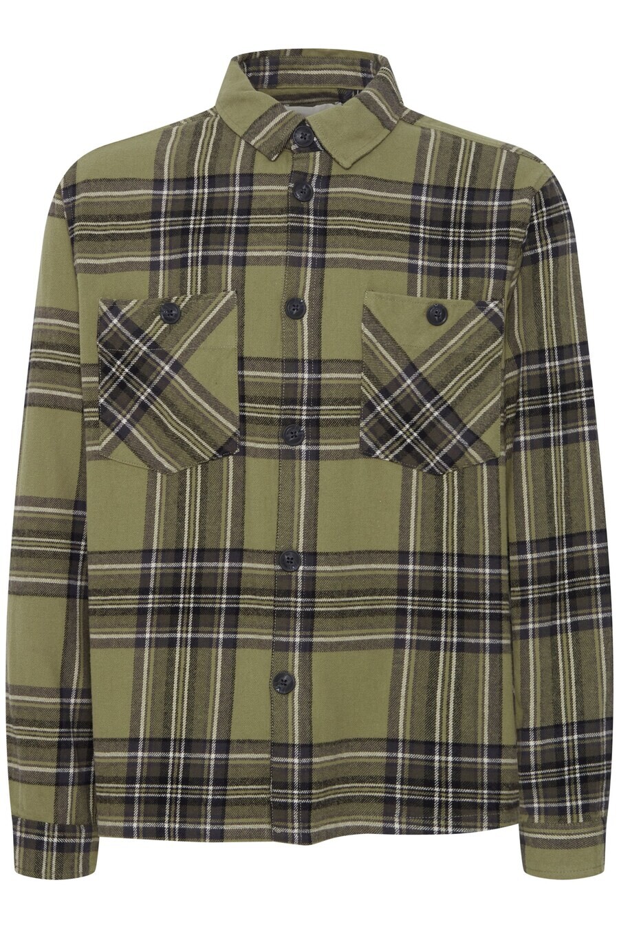 

Клетчатая рубашка BLEND Regular fit Button Up Shirt, цвет green/olive