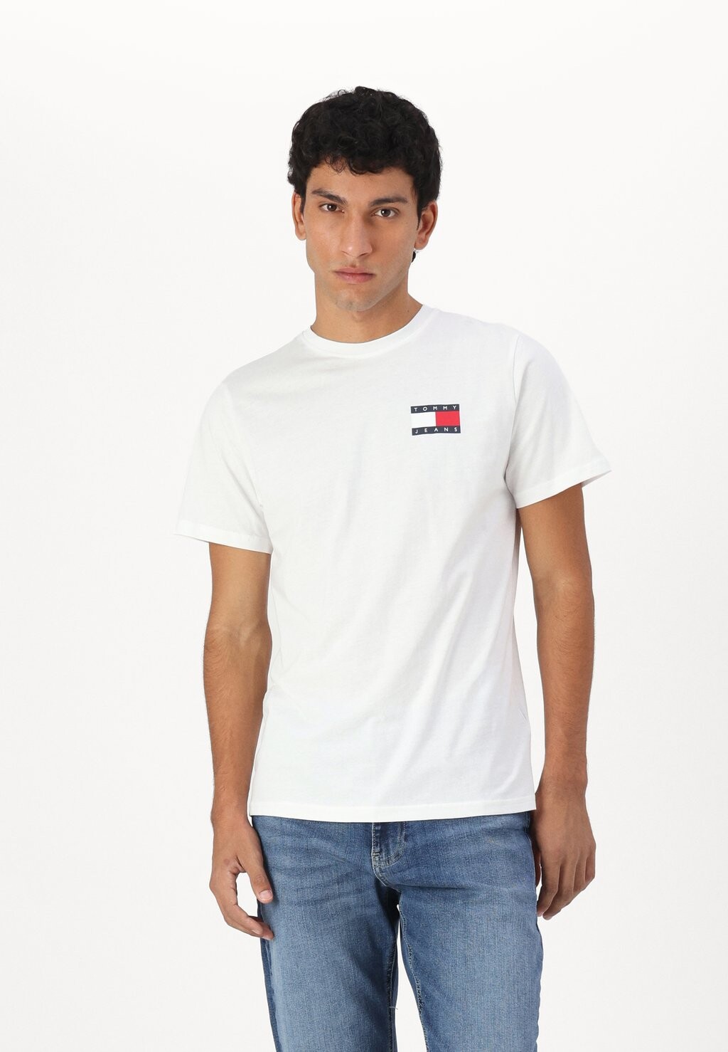 Базовая футболка SLIM ESSENTIAL FLAG TEE Tommy Jeans, белый — фото 2