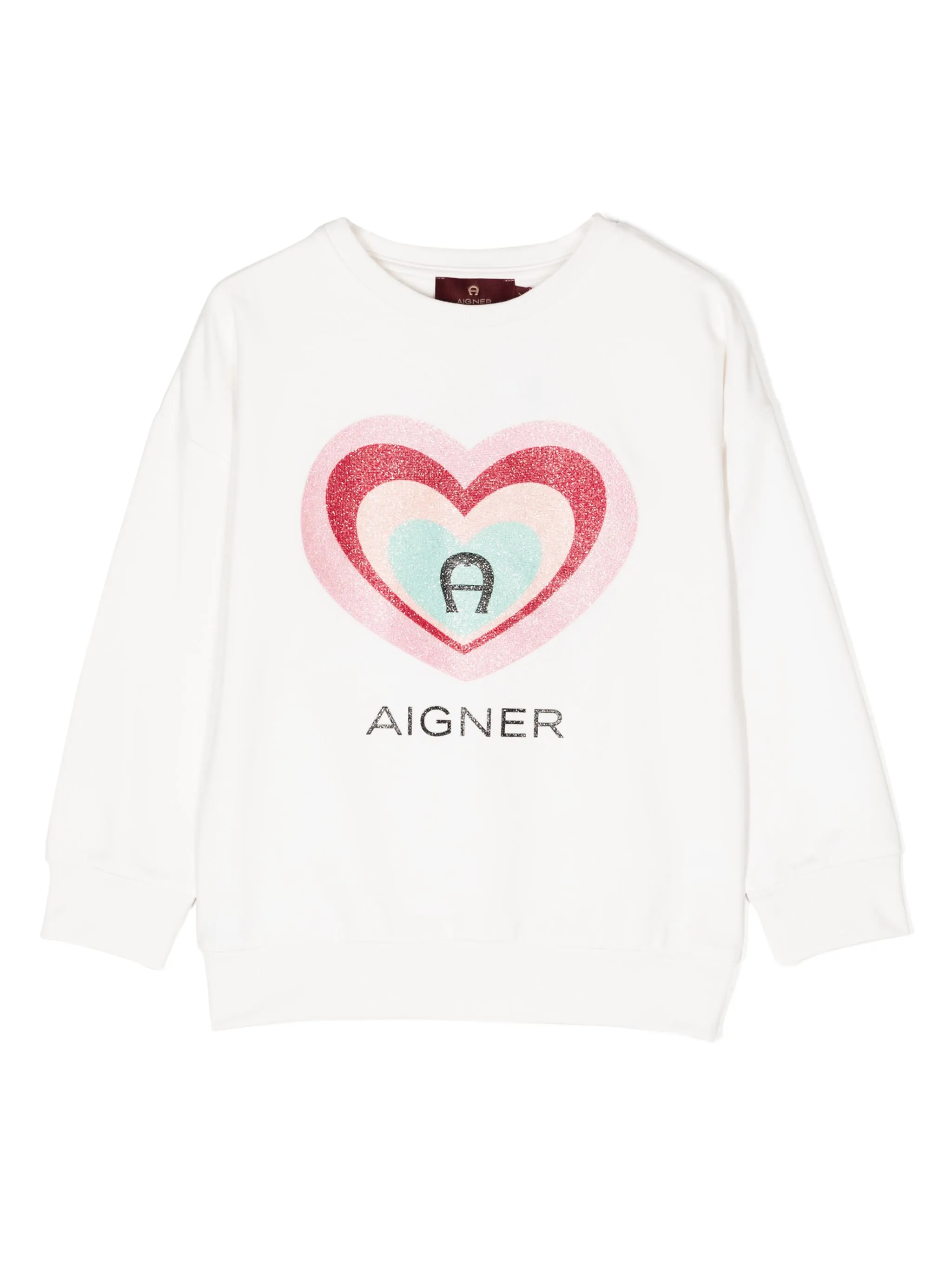 

Толстовка с принтом Aigner Kids, белый
