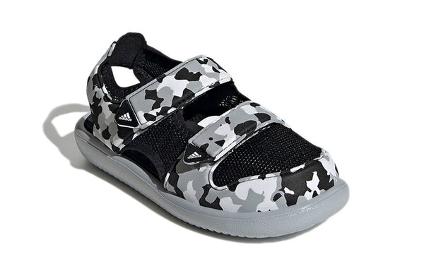 Сандалии (PS) adidas Comfort Casual Sports Black Gray Sandals 'Black Gray', черный — фото 3