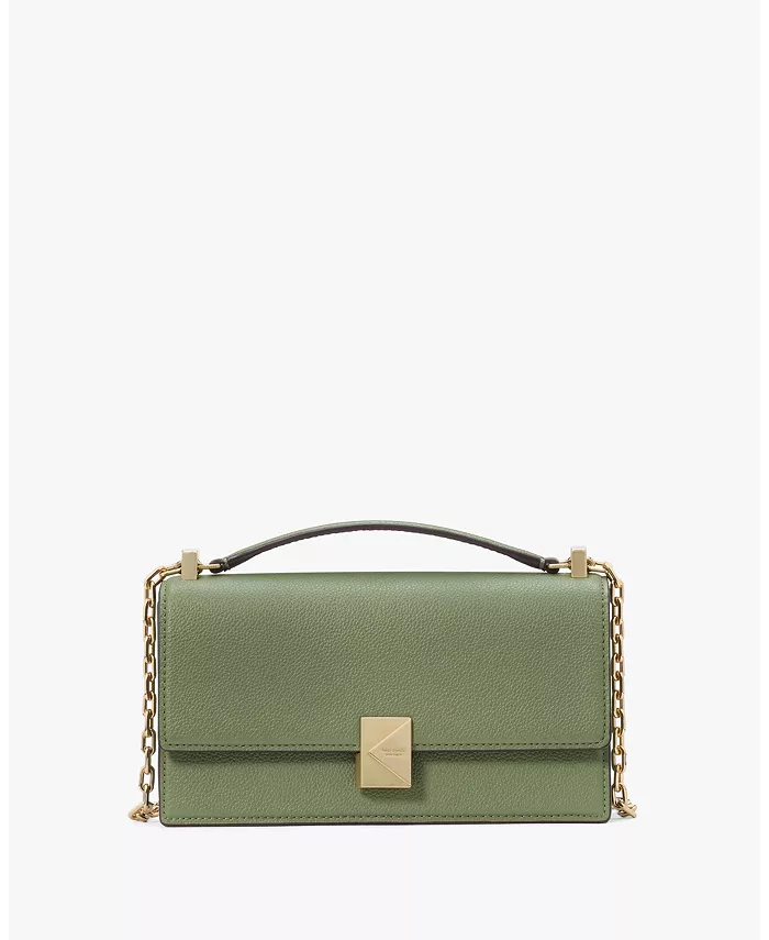 

Женская мини-сумка Deco Pebbled с цепочкой и клапаном через плечо kate spade new york, коричневый/бежевый