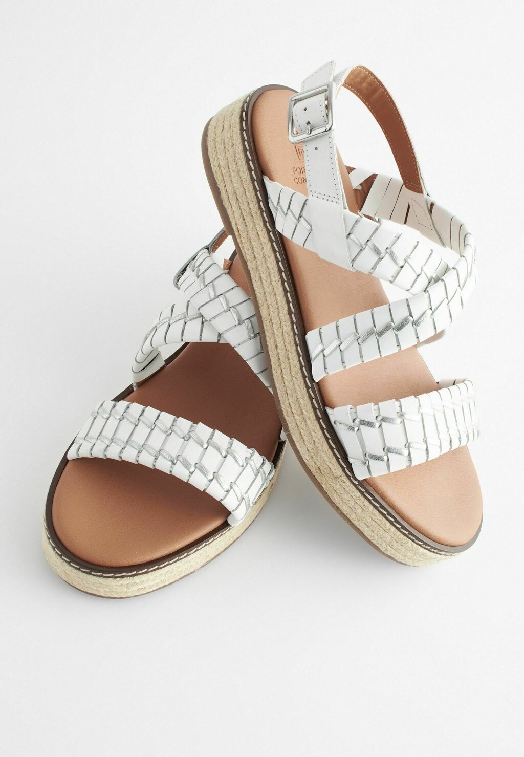 Босоножки на платформе FOREVER COMFORT WEAVE REGULAR FIT Next, белый