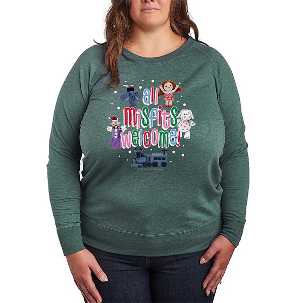 

Футболка с длинным рукавом French Terry Plus Size Rudolph the Red-Nosed Reindeer Licensed Character, Heather Juniper, Красный, Футболка с длинным рукавом French Terry Plus Size Rudolph the Red-Nosed Reindeer Licensed Character, Heather Juniper