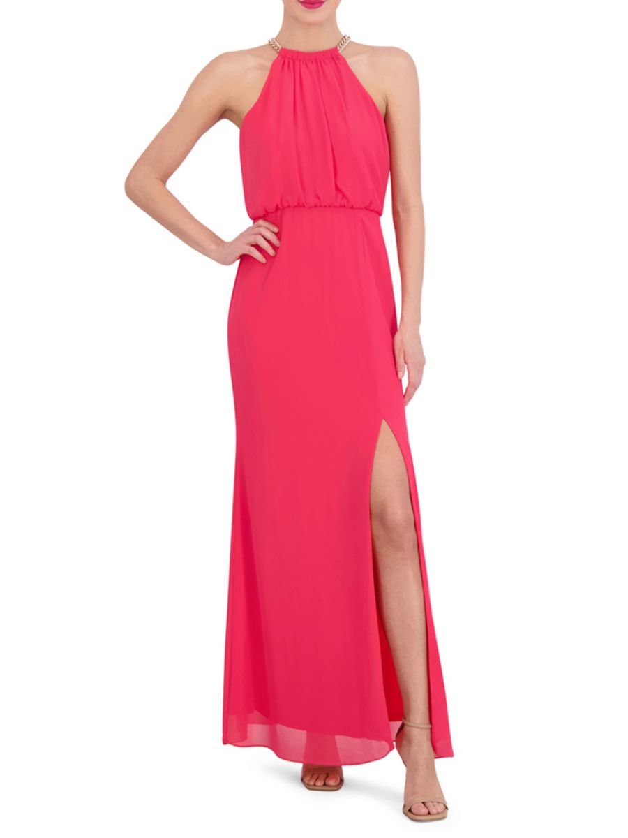 

Платье-блузон с разрезом на шее Vince Camuto, цвет Cherry