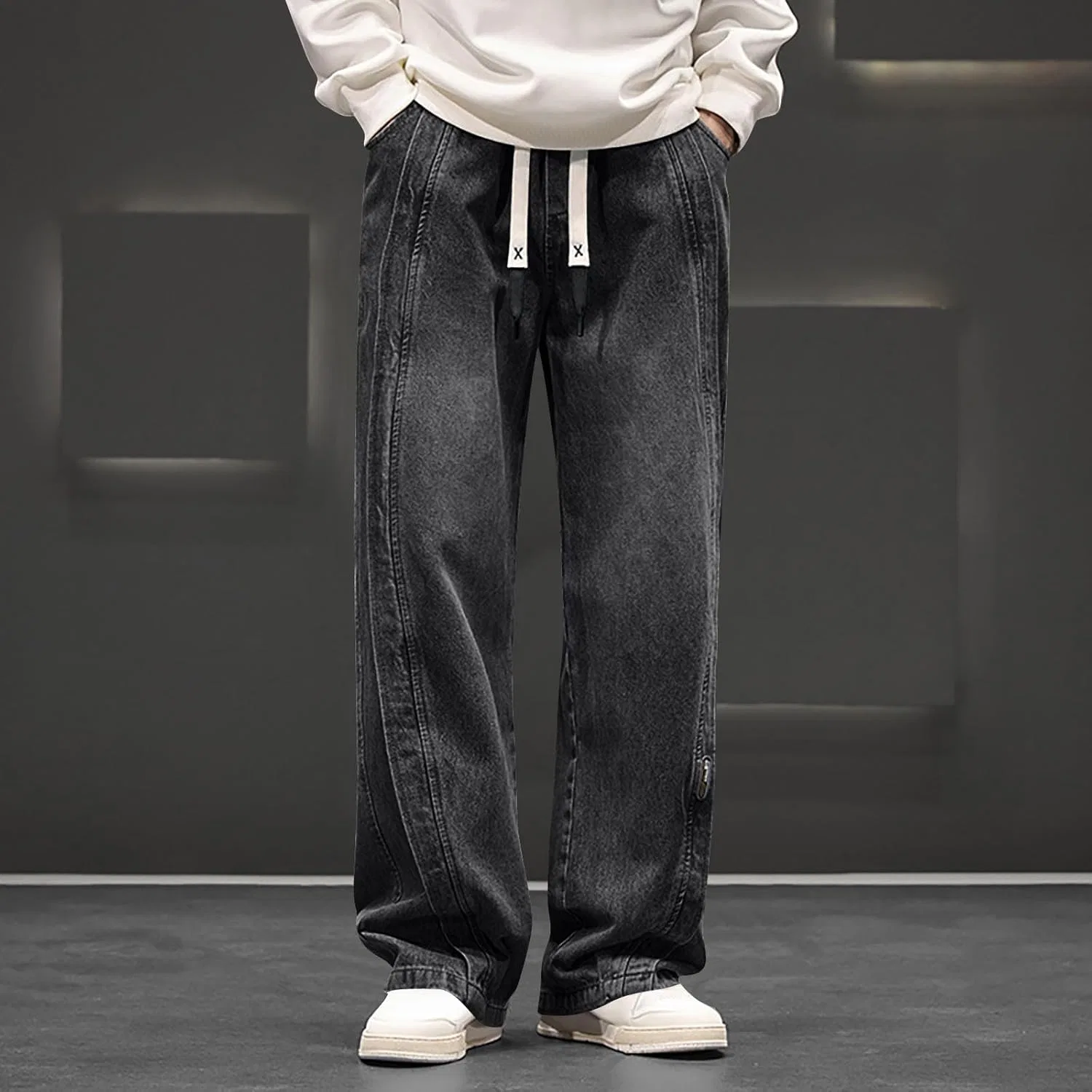 Джинсы Stretch Denim, Черный — фото 2