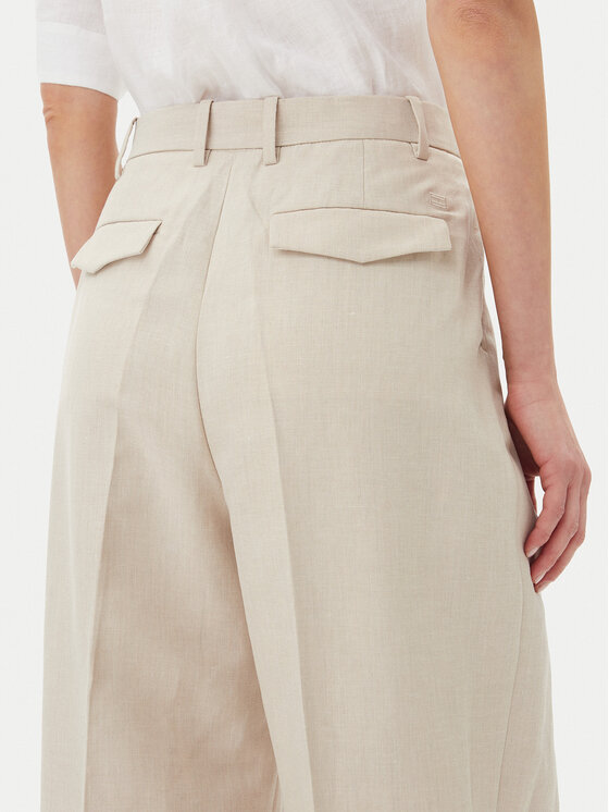 Брюки свободного кроя WW0WW45460 Tommy Hilfiger, бежевый — фото 4
