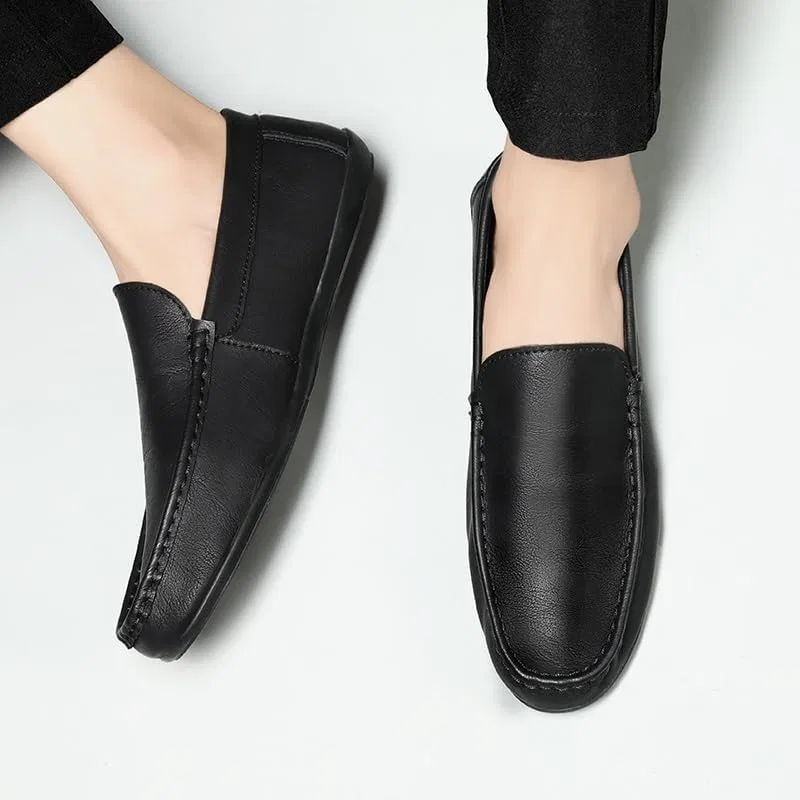 Лоферы мужские из искусственной кожи, Vintage, Black UOPYNE — фото 3