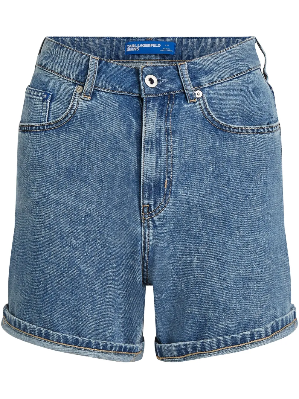 

Джинсовые шорты с завышенной талией Karl Lagerfeld Jeans, синий