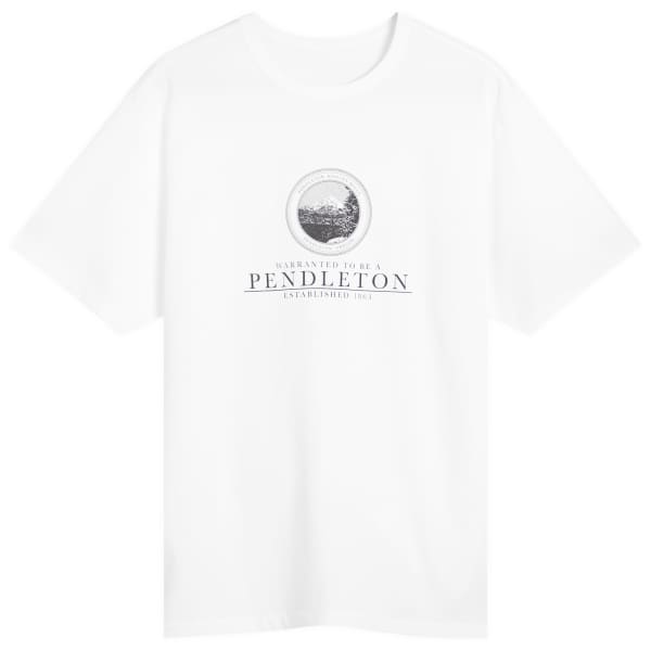 

Футболка университетская Pendleton, белая