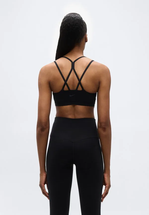Спортивный бюстгальтер zenvy с бретелями и легкой поддержкой Nike Performance, Black/Cool Grey — фото 3