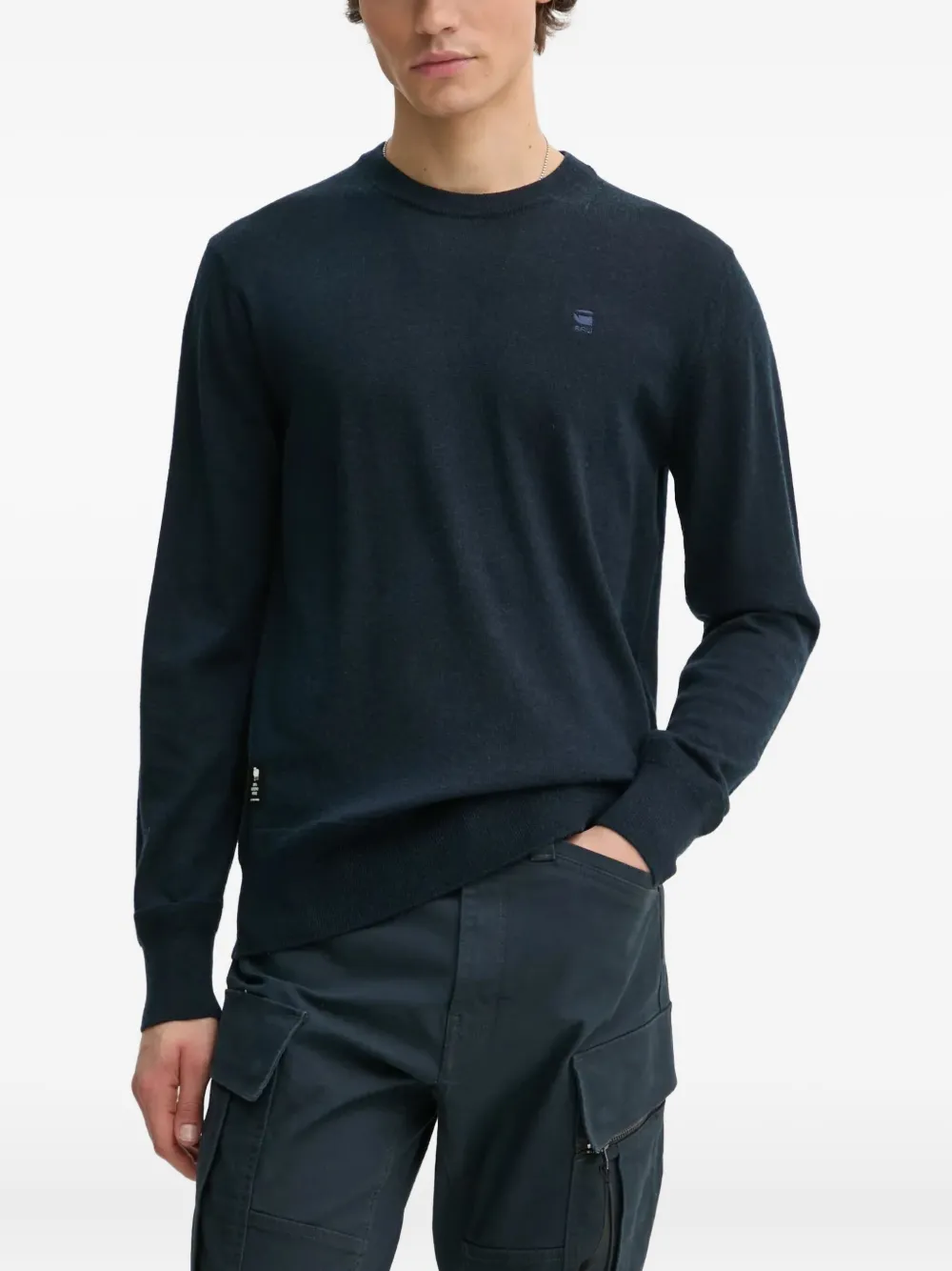 

Толстовка с вышитым логотипом G-Star RAW, синий