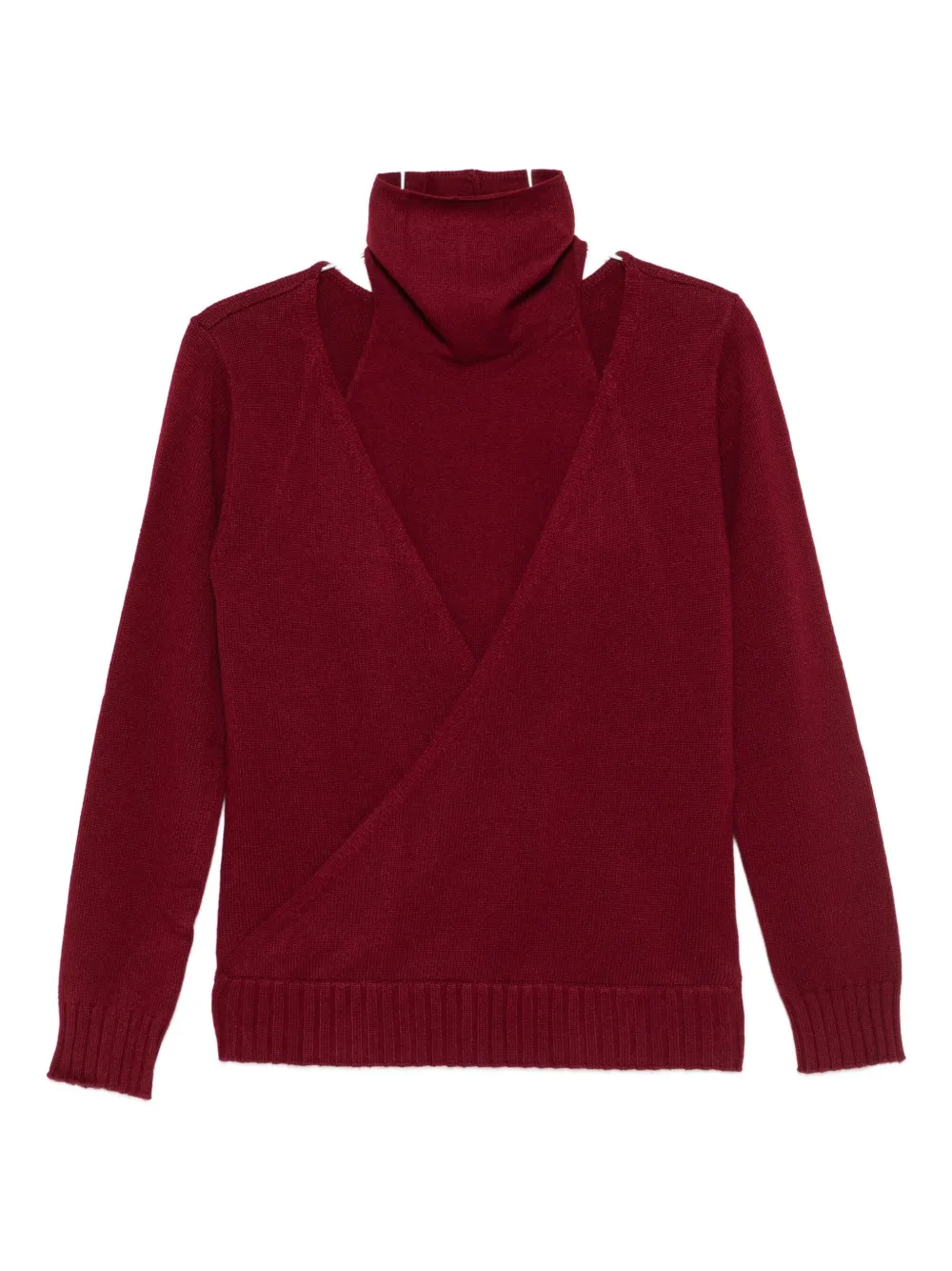 

Многослойный свитер с воротником-гольф Gimaguas, красный