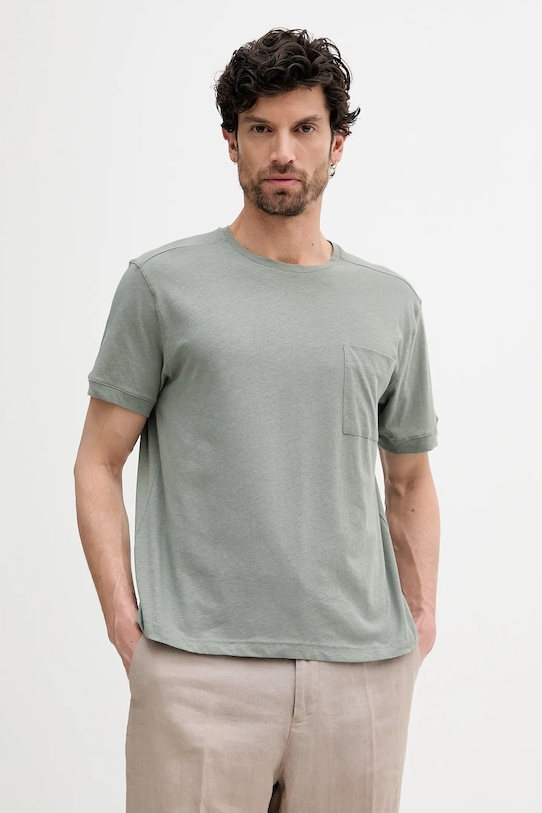 

Футболка с добавлением льна United Colors Of Benetton, зеленый