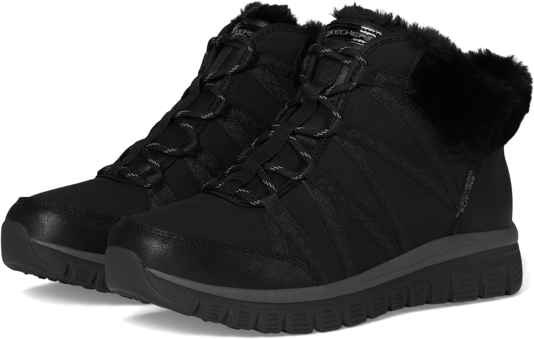 Ботинки SKECHERS Graceful - Cozy Strolls Hands Free Slip-Ins, Black/Black