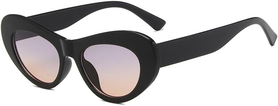 

Популярные модные солнцезащитные очки 2027 года: женские ретро-очки с защитой от солнца UV400; мужские овальные солнцезащитные очки с градиентной линзой MTZJH, Black Gray Tea