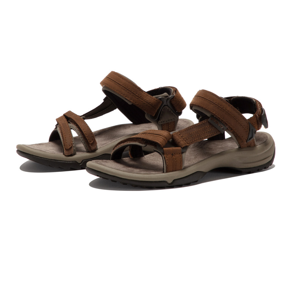 Сандалии Teva Terra FI Lite Leather Walking, коричневый
