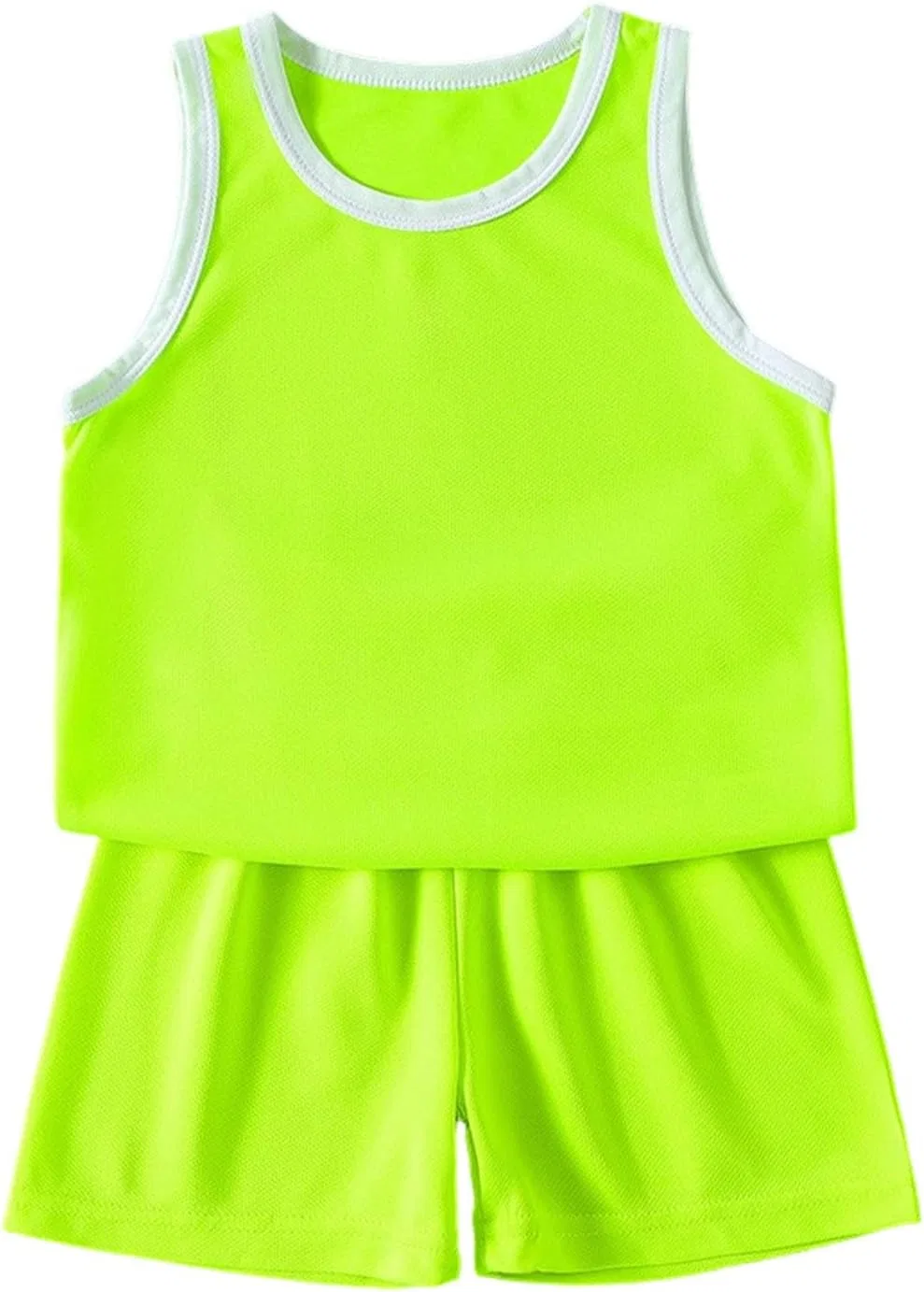 Детский костюм из футболки без рукавов и шорт AOREUGL, A03-green