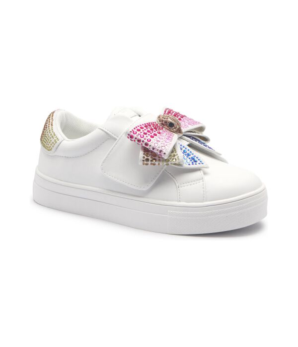 

Кожаные кеды мини-лейни бант Kurt Geiger, белый