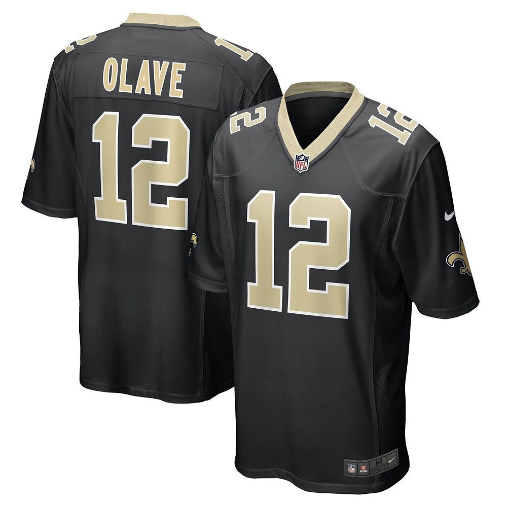 

Мужская черная футболка Nike Chris Olave New Orleans Saints Player Game, цвет Snt Black