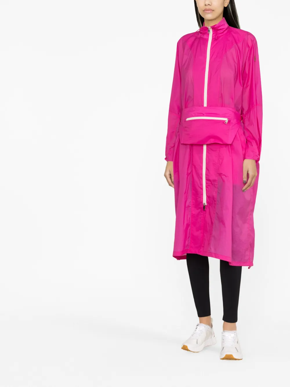 Пальто миди Inny MONCLER, розовый — фото 2