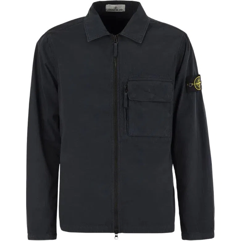 Куртка-худи Compass Badge на молнии STONE ISLAND, Marine Blue
